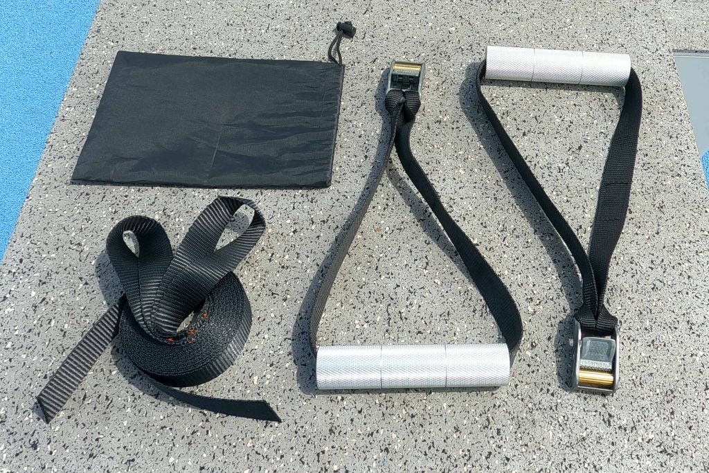 Do it yourself Strength Training Rig (STR) • Parts: Lights Mountain handle set (bag included) and two 6' Rollercam webbing loops